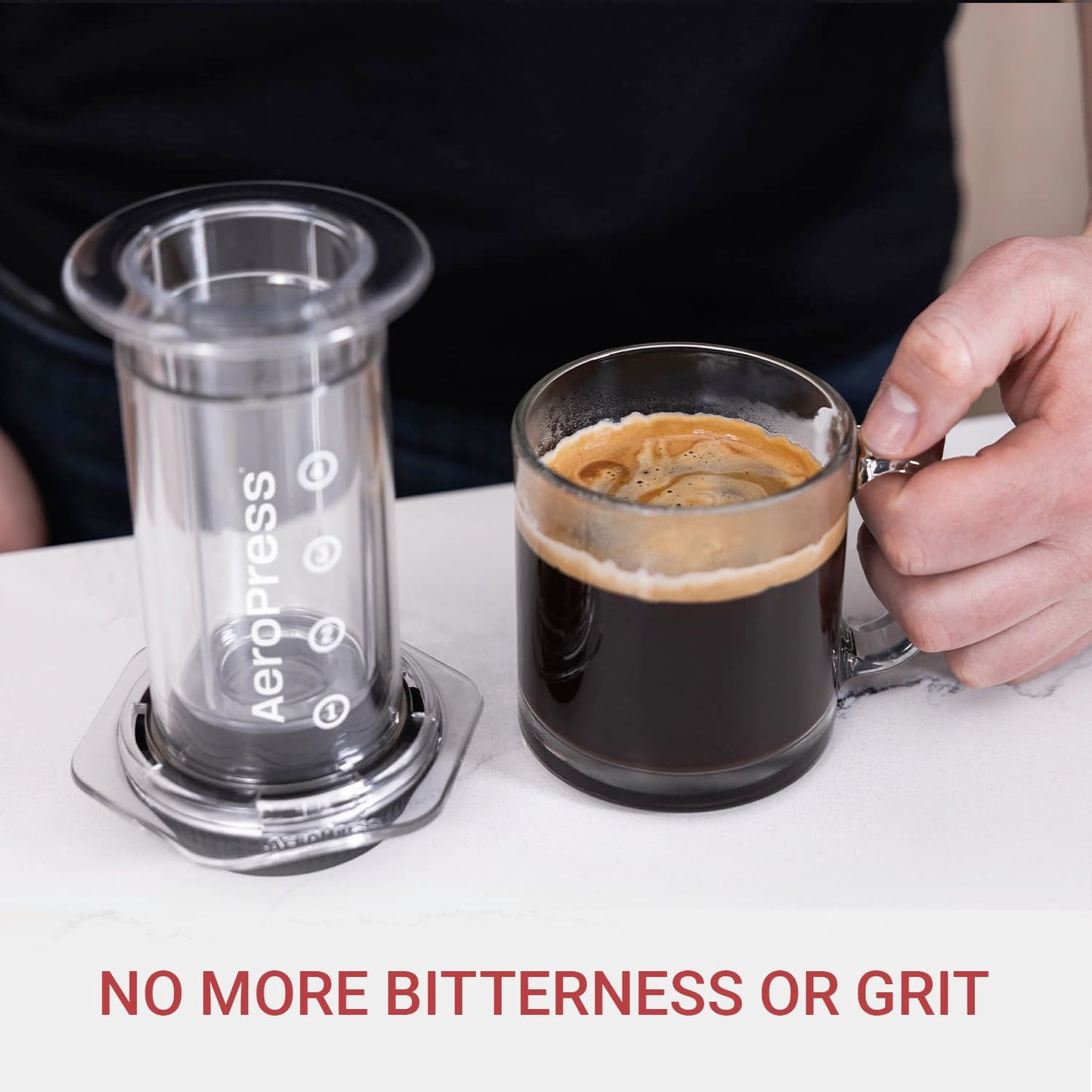 Aeropress Coffee Press – 3 in 1 brew method: French Press, Pourover, Espresso