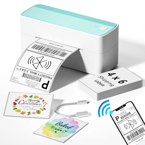 Bluetooth Shipping Label Printer [print wirelessly at anytime anywhere]