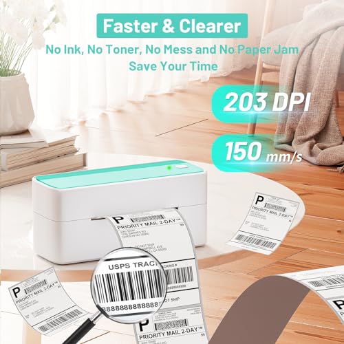 Bluetooth Shipping Label Printer [print wirelessly at anytime anywhere]