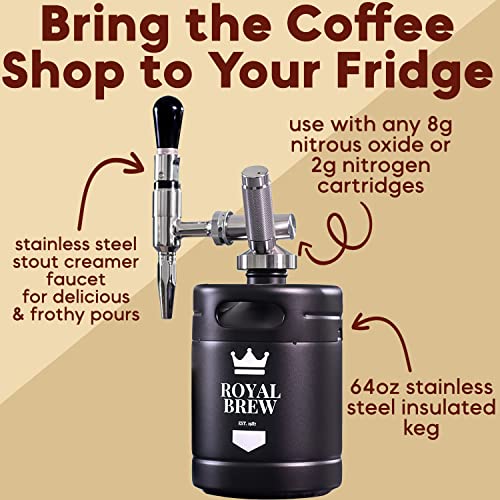Nitro Cold Brew Coffee Maker - Gift for Coffee Lovers - 64 oz Home Keg